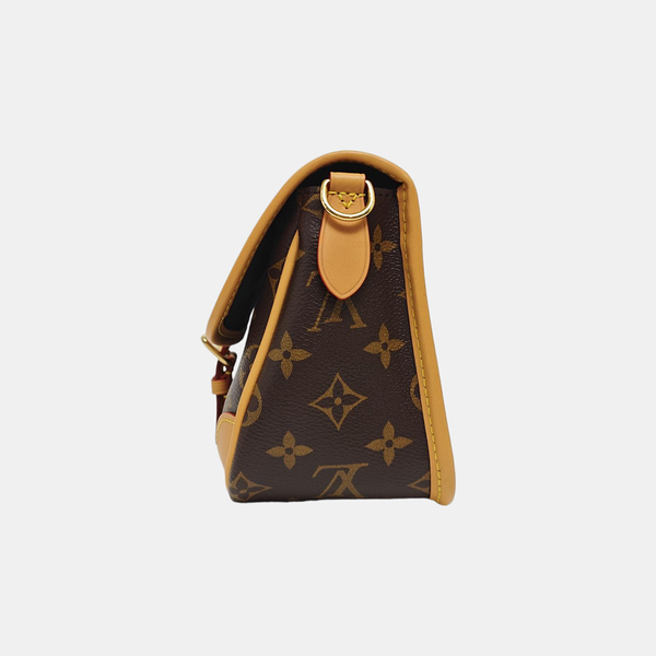 DIANE Monogram Coated Canvas Brown