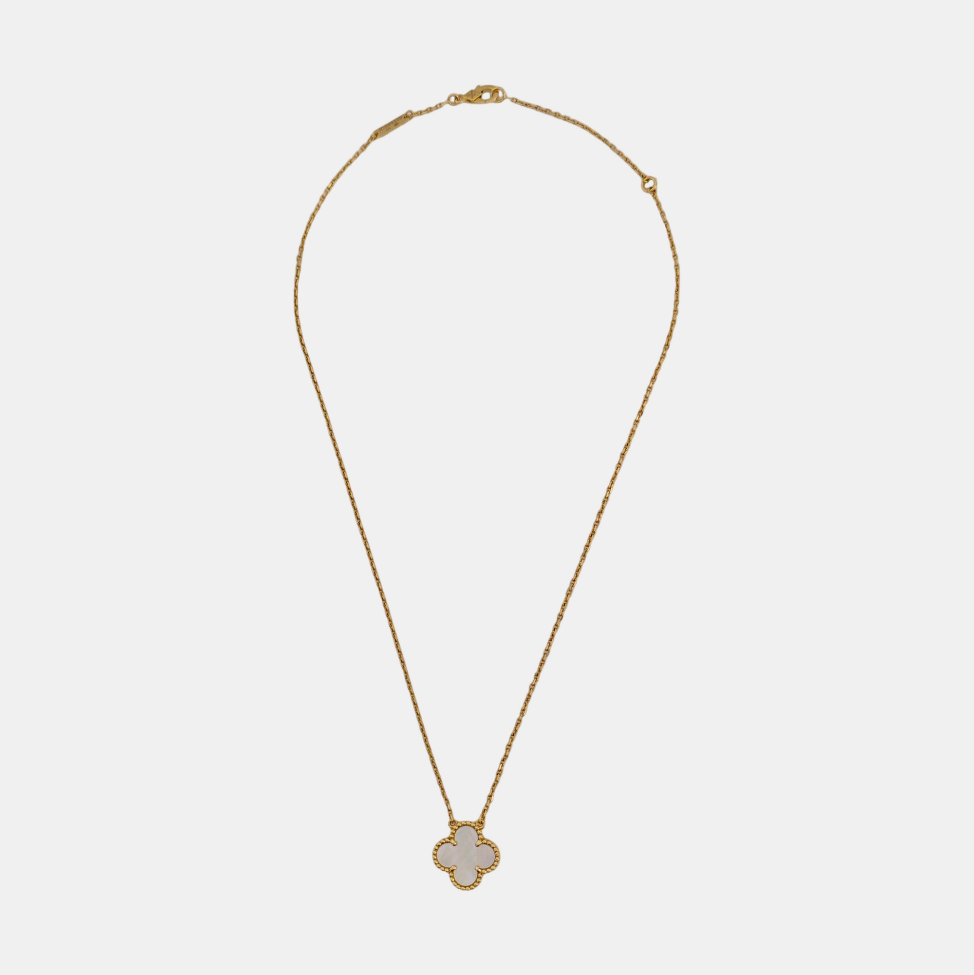 Vintage Alhambra 18k Gold Necklace