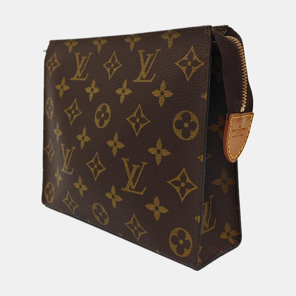 TOILET POCKET Monogram Coated Canvas Brown