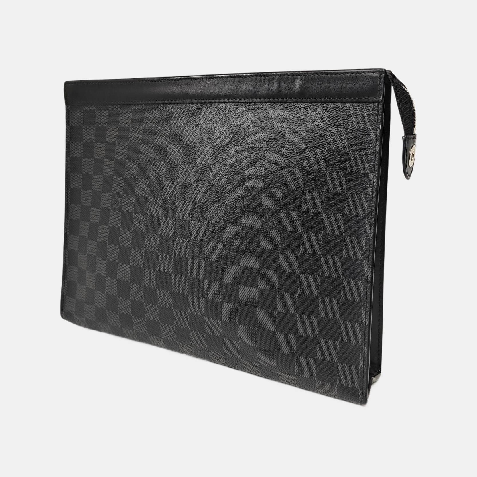 Pochette Voyag GM Damier Graphite Coated Canvas Gray