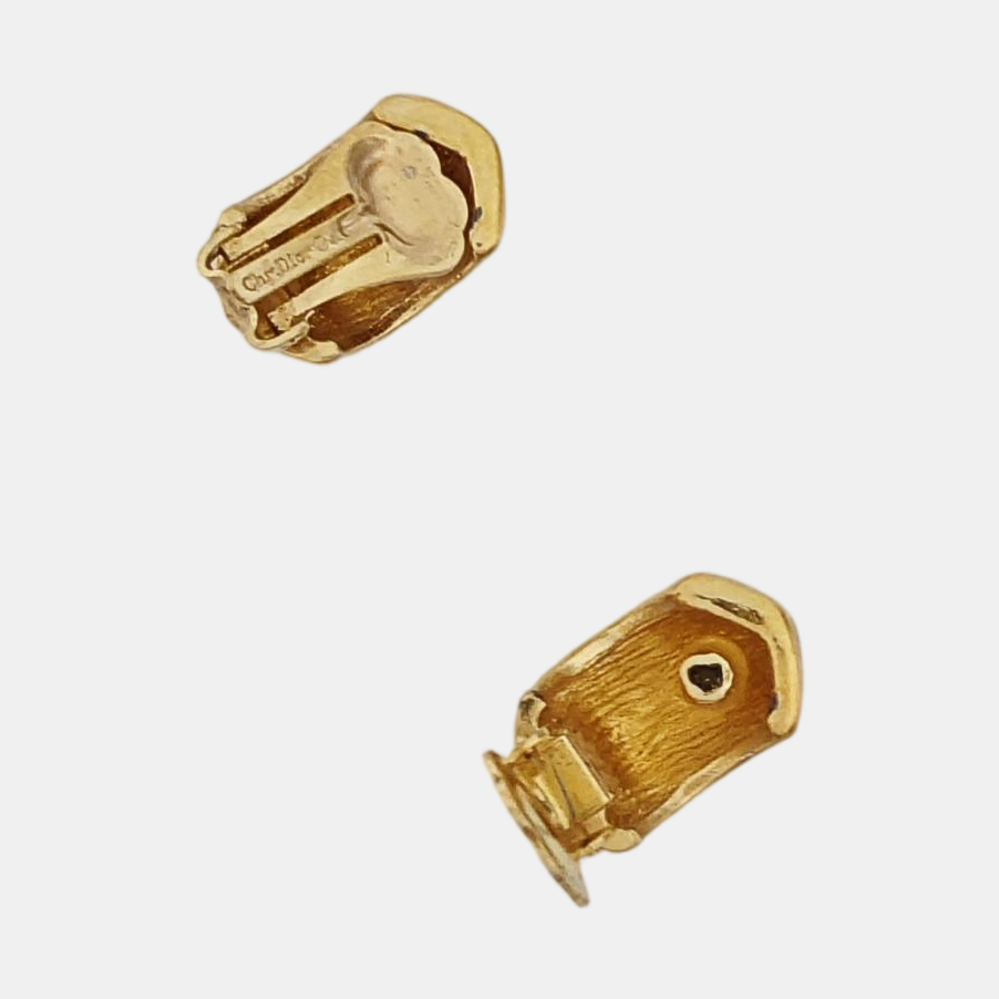 Metal Gold Clip On Earrings