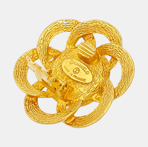 Metal Gold Clip On Earrings