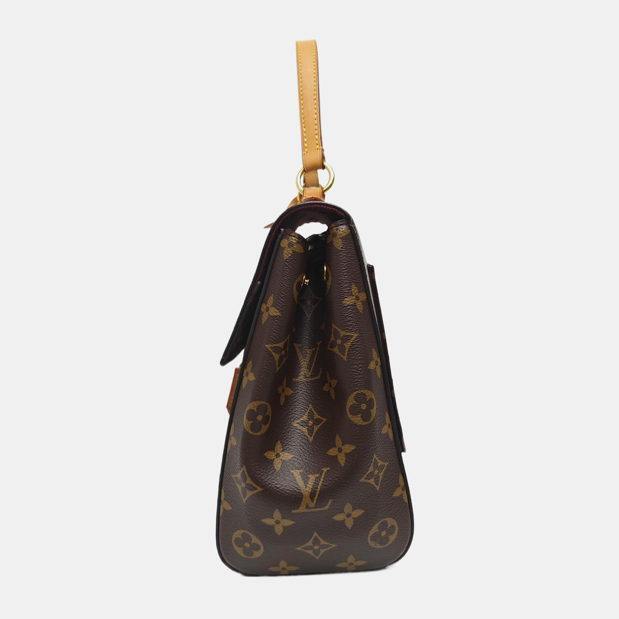 CLUNY MM Monogram Coated Canvas Brown