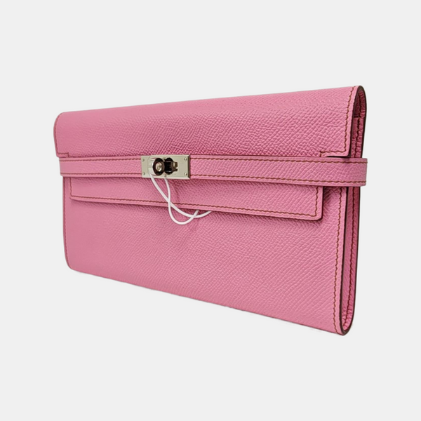 Authenticated pre-owned  Kelly Epsom Pink Wallet - Wallet at Looply