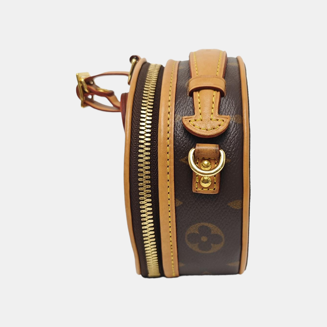 BOITE CHAPEAU Mini Monogram Coated Canvas Brown