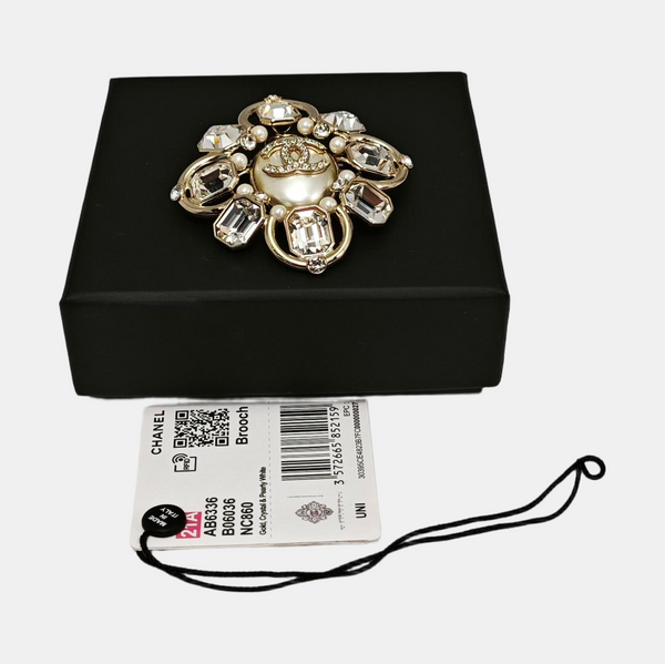 Metal Gold Brooch