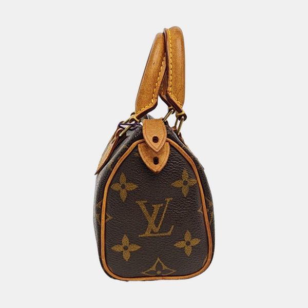SPEEDY Monogram Coated Canvas Brown
