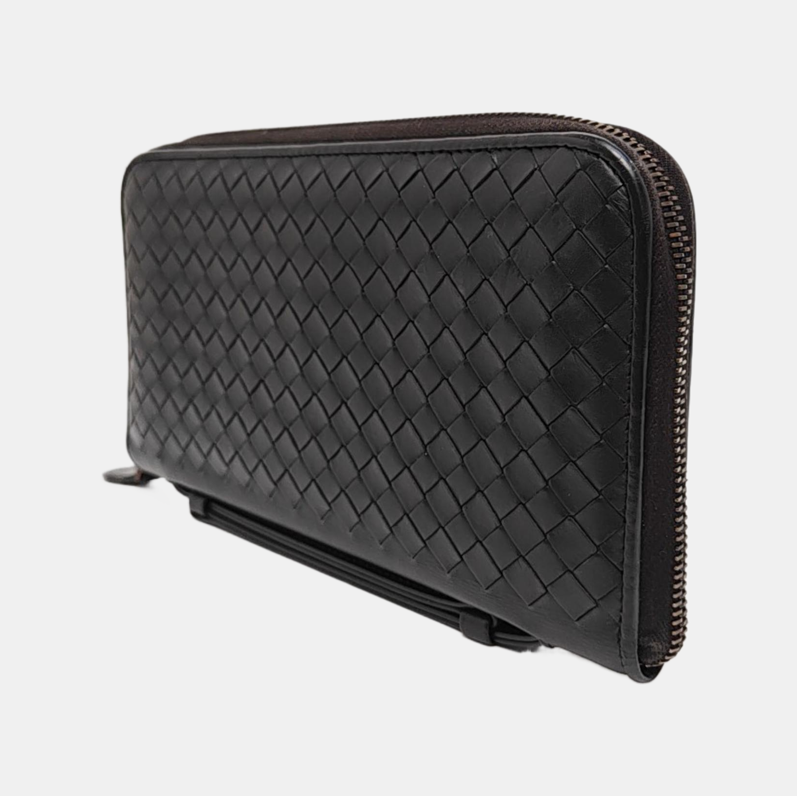 Calfskin Top Handle Bag Black