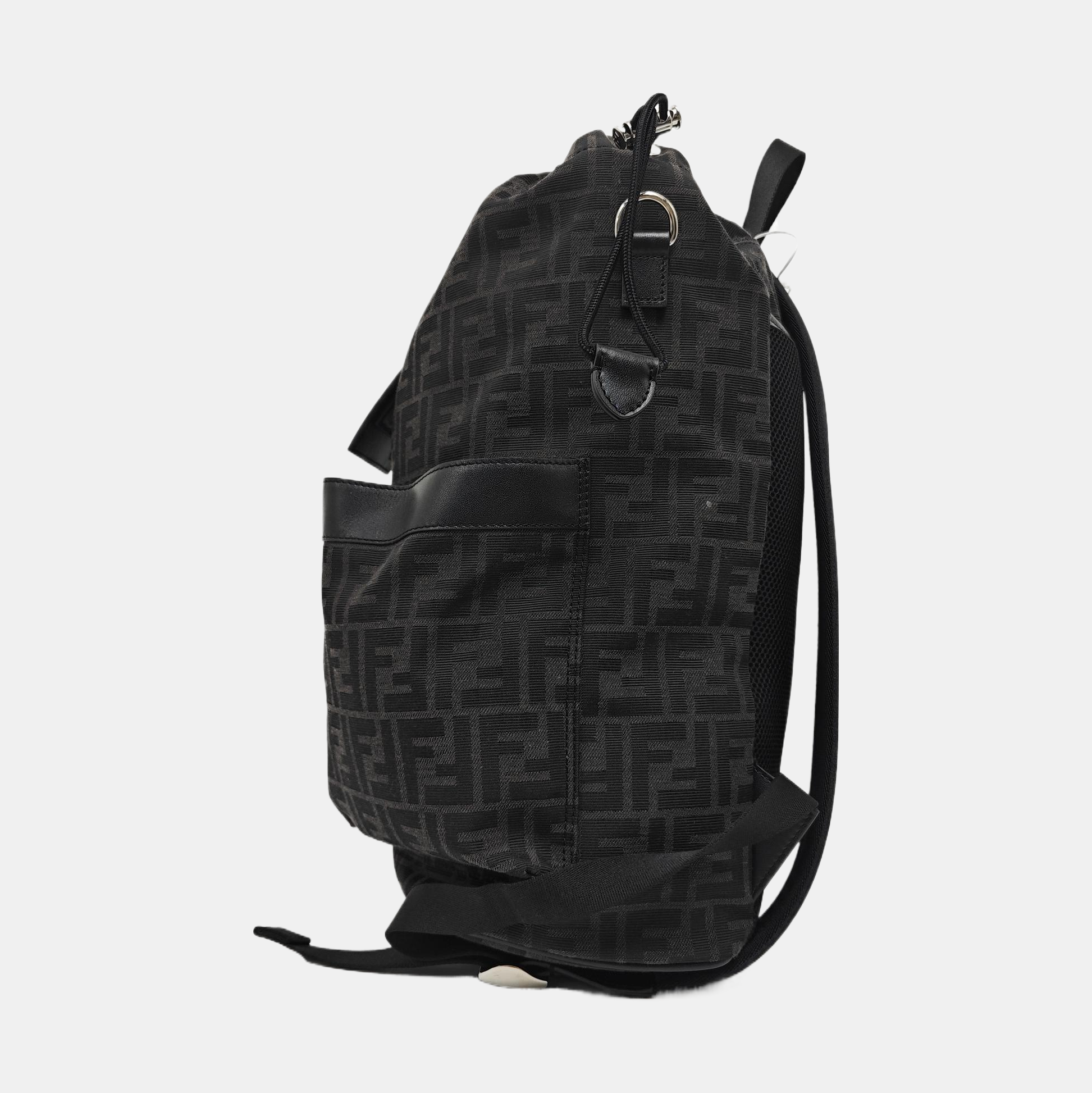 FENDI Strike Medium Canvas Black