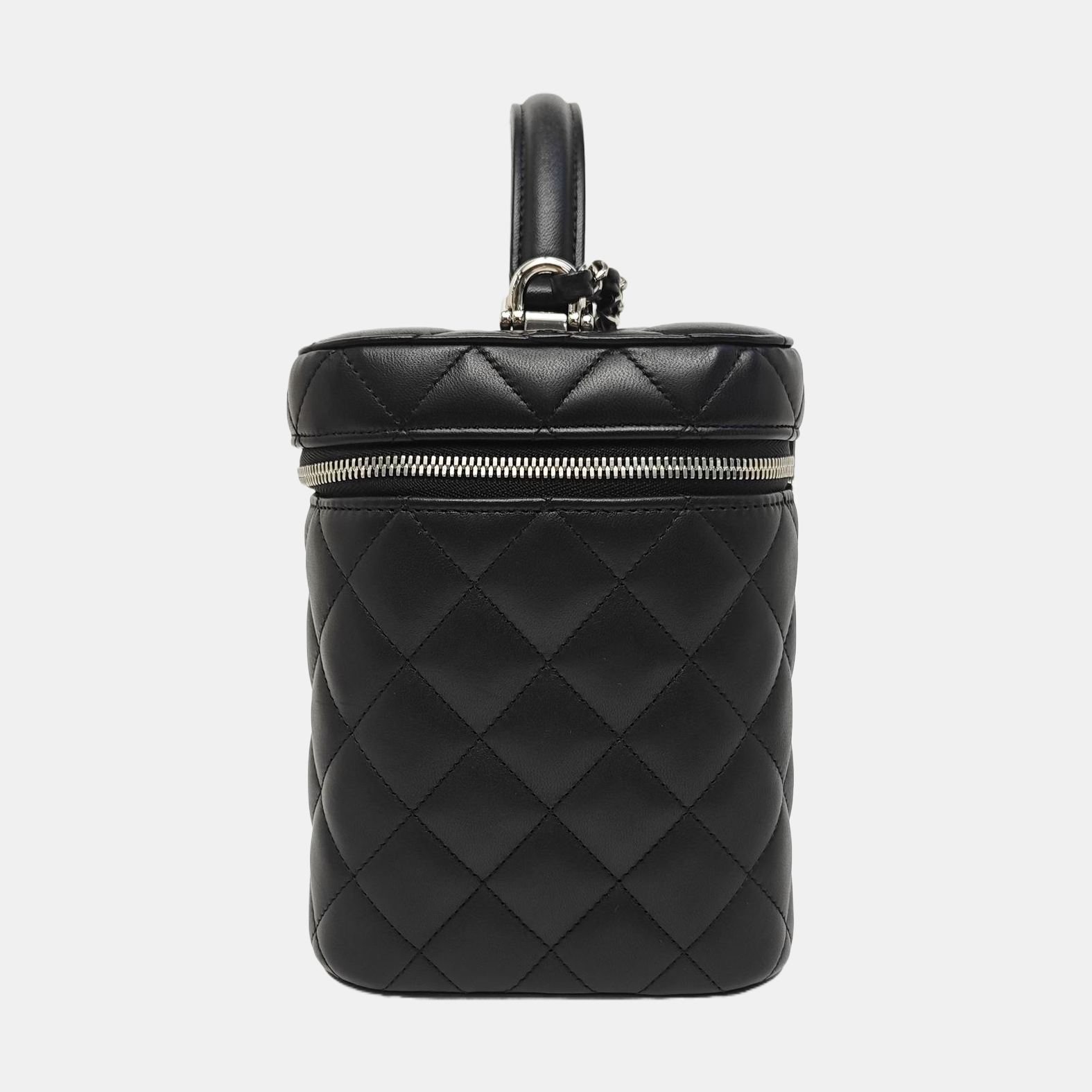 VANITY CASE Small Quilted Lambskin Black