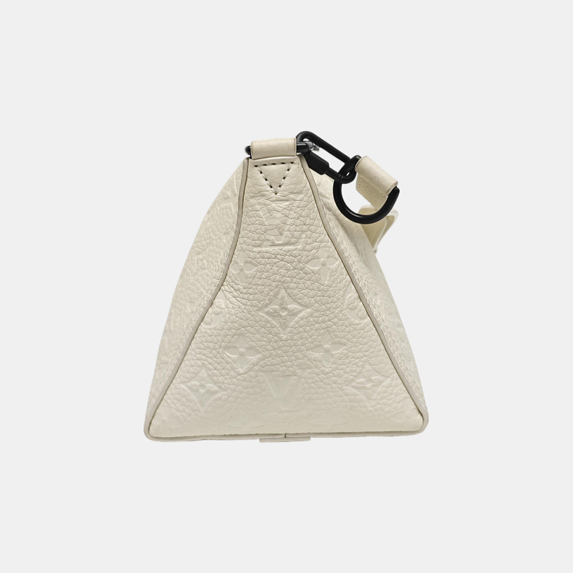 TRIANGLE Monogram Calfskin White
