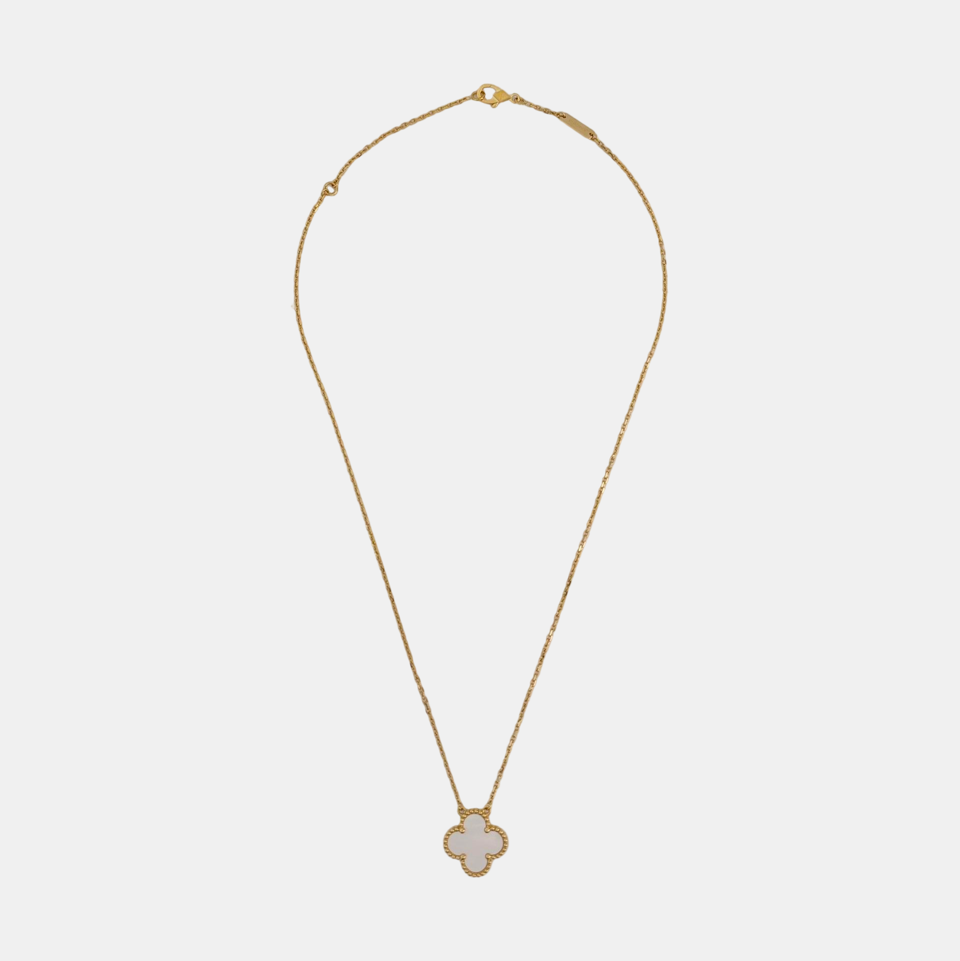 Vintage Alhambra 18k Gold Necklace