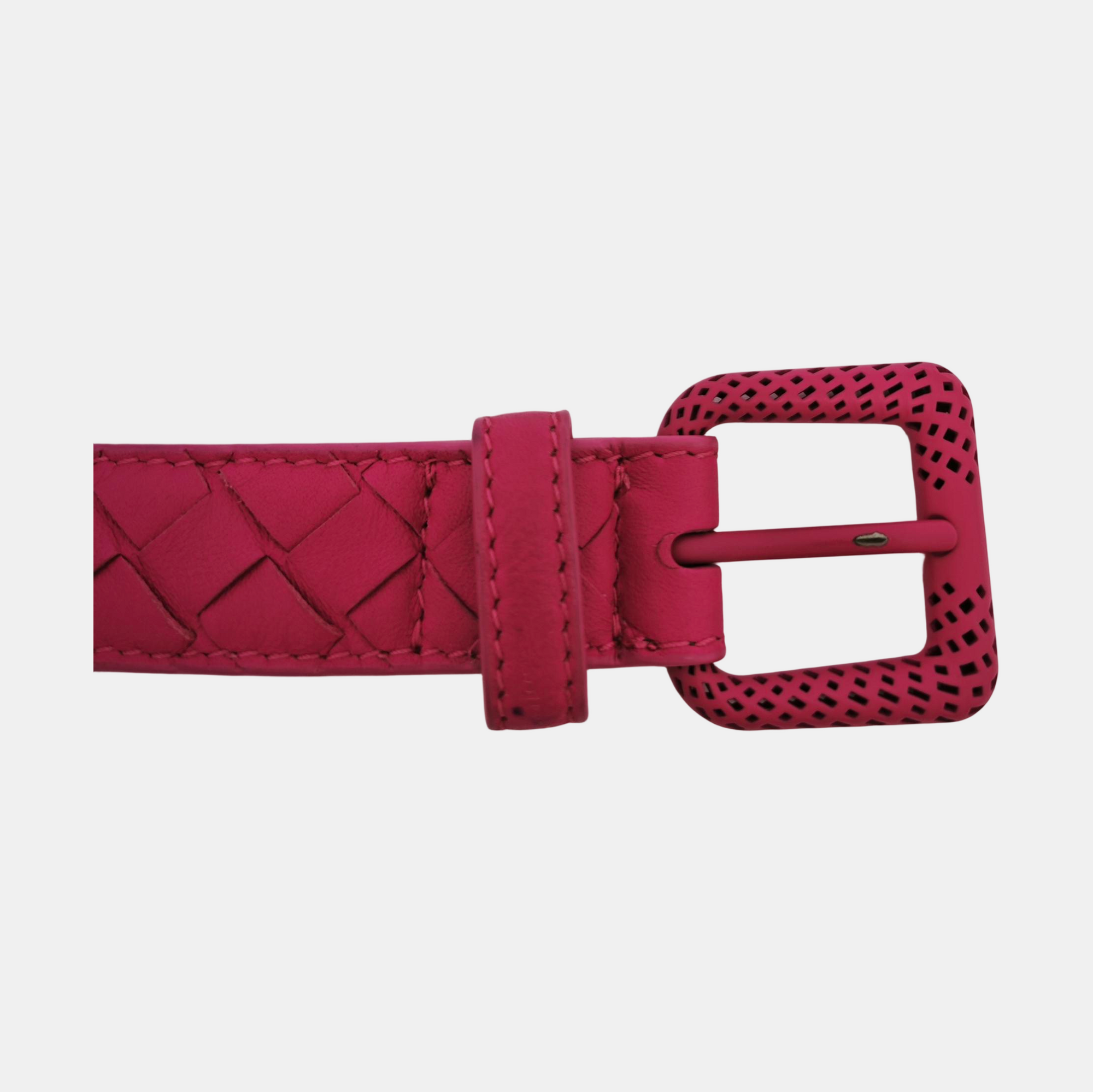 Leather Belt Red