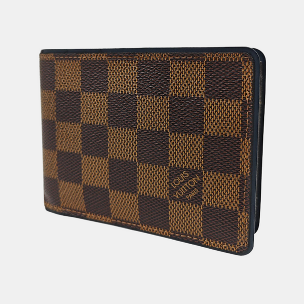 Damier Ebene Coated Canvas Wallet Brown