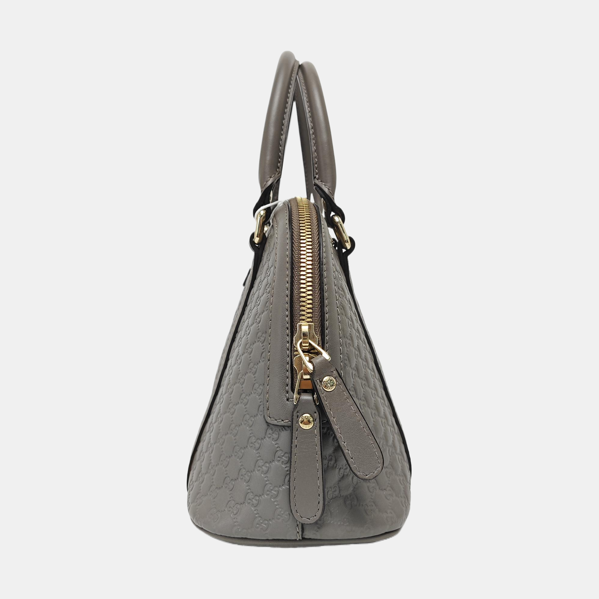Microguccissima Monogram Calfskin Gray