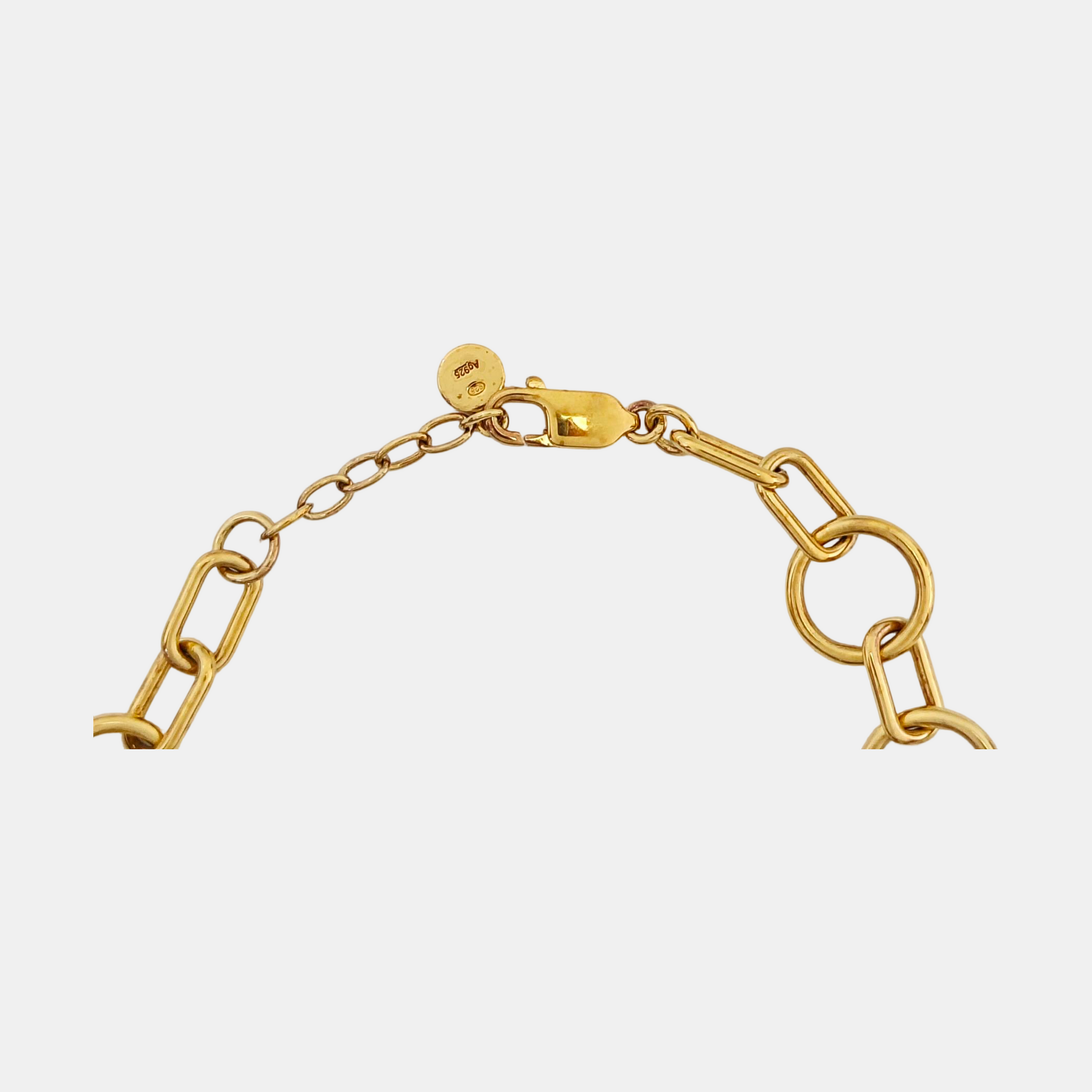 Pulsera de oro de plata de ley 925