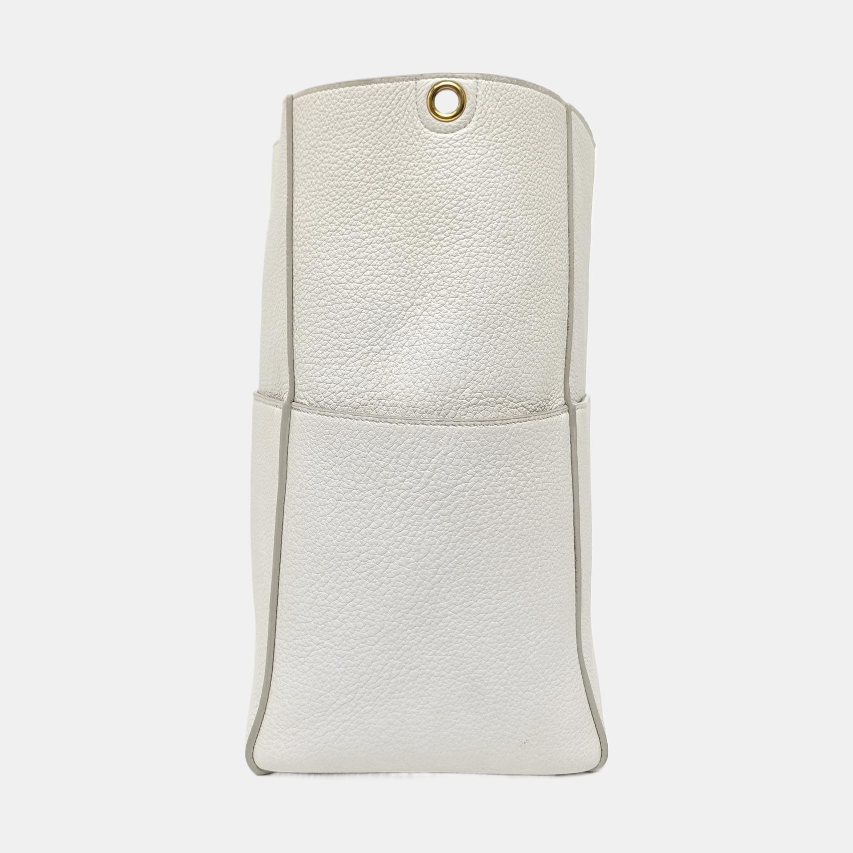 Authenticated pre-owned  SANGLE Calfskin White - Bucket Bag at Looply