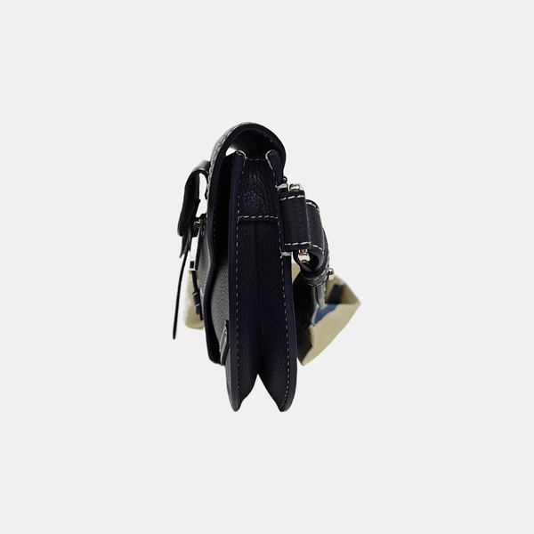 Saddle Small Calfskin Blue