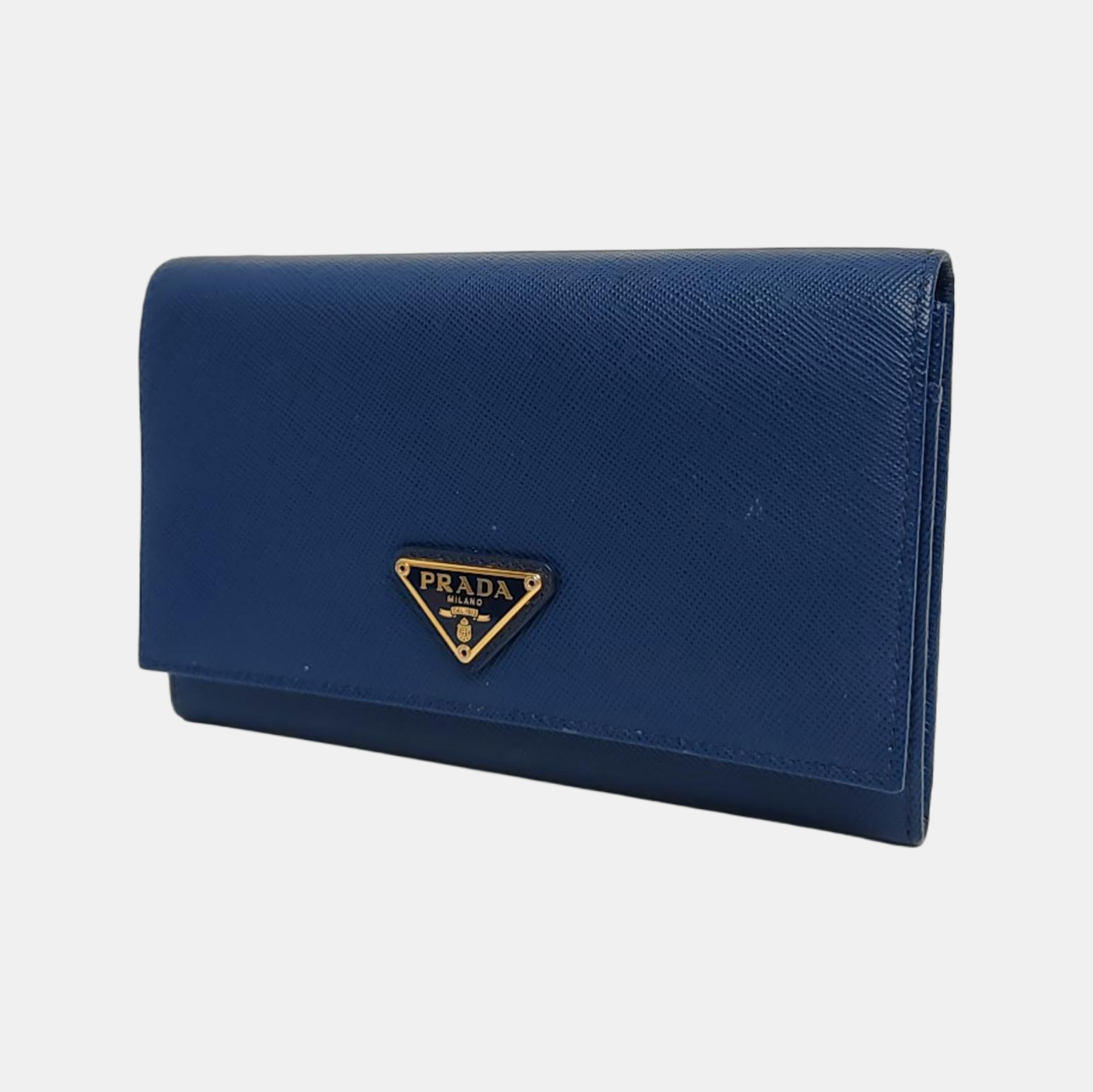 Leather Wallet Blue