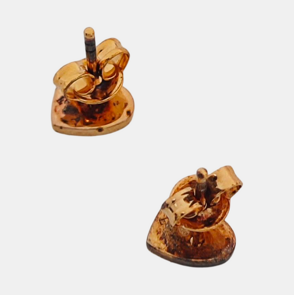925 Sterling Silver Rose Gold Stud Earrings