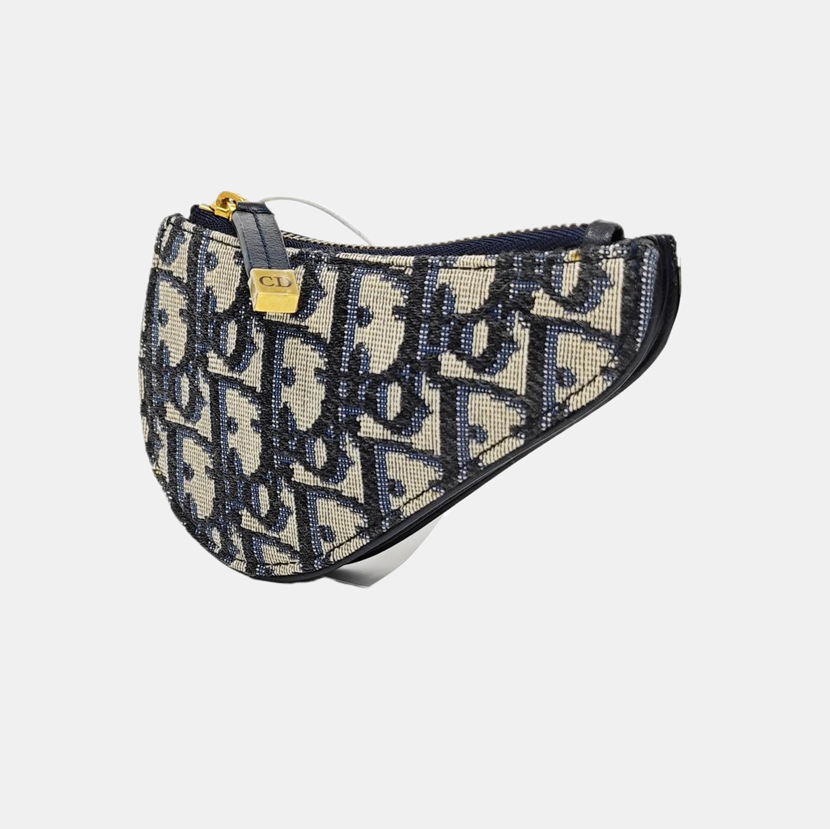 Saddle Mini Oblique Canvas Blue Card Holder