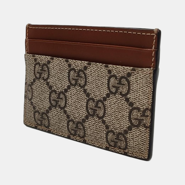 Monogram Coated Canvas Card Holder Brown