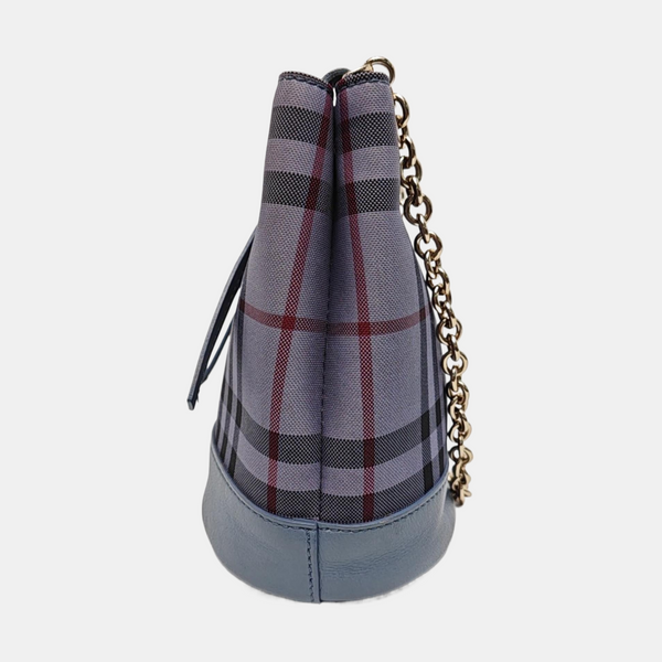 Canvas Bucket Bag Blue