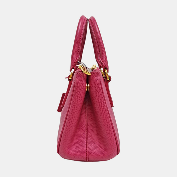 Galleria Super Mini Saffiano Calfskin Red
