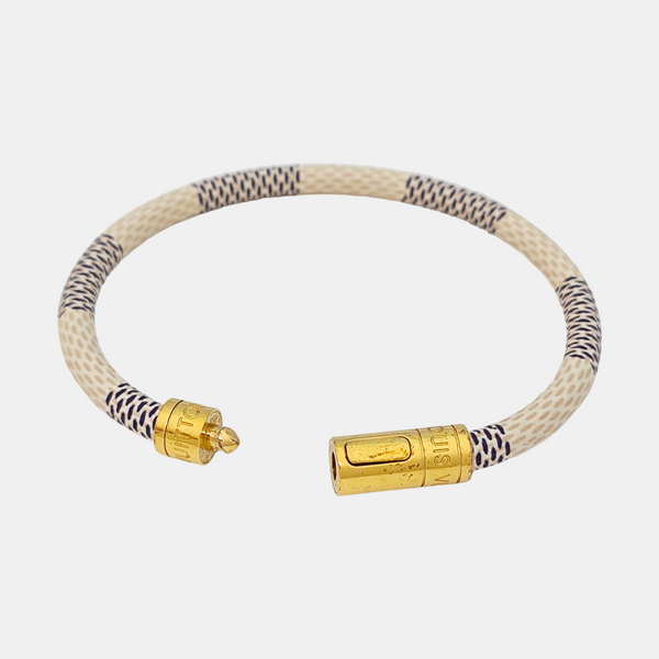 KEEP IT Coated Canvas White Bangle