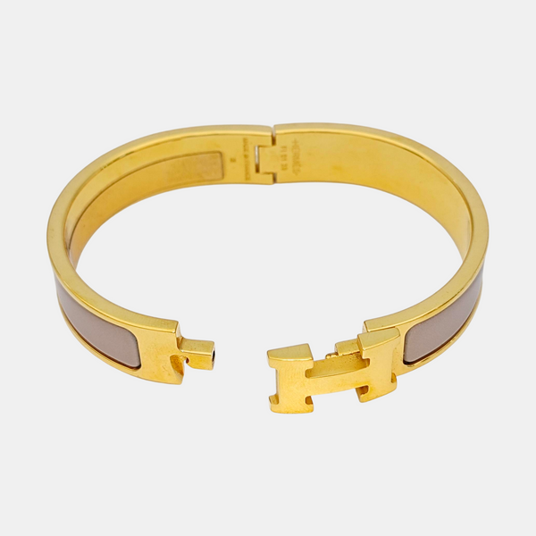 Clic H Metal Gold Bangle