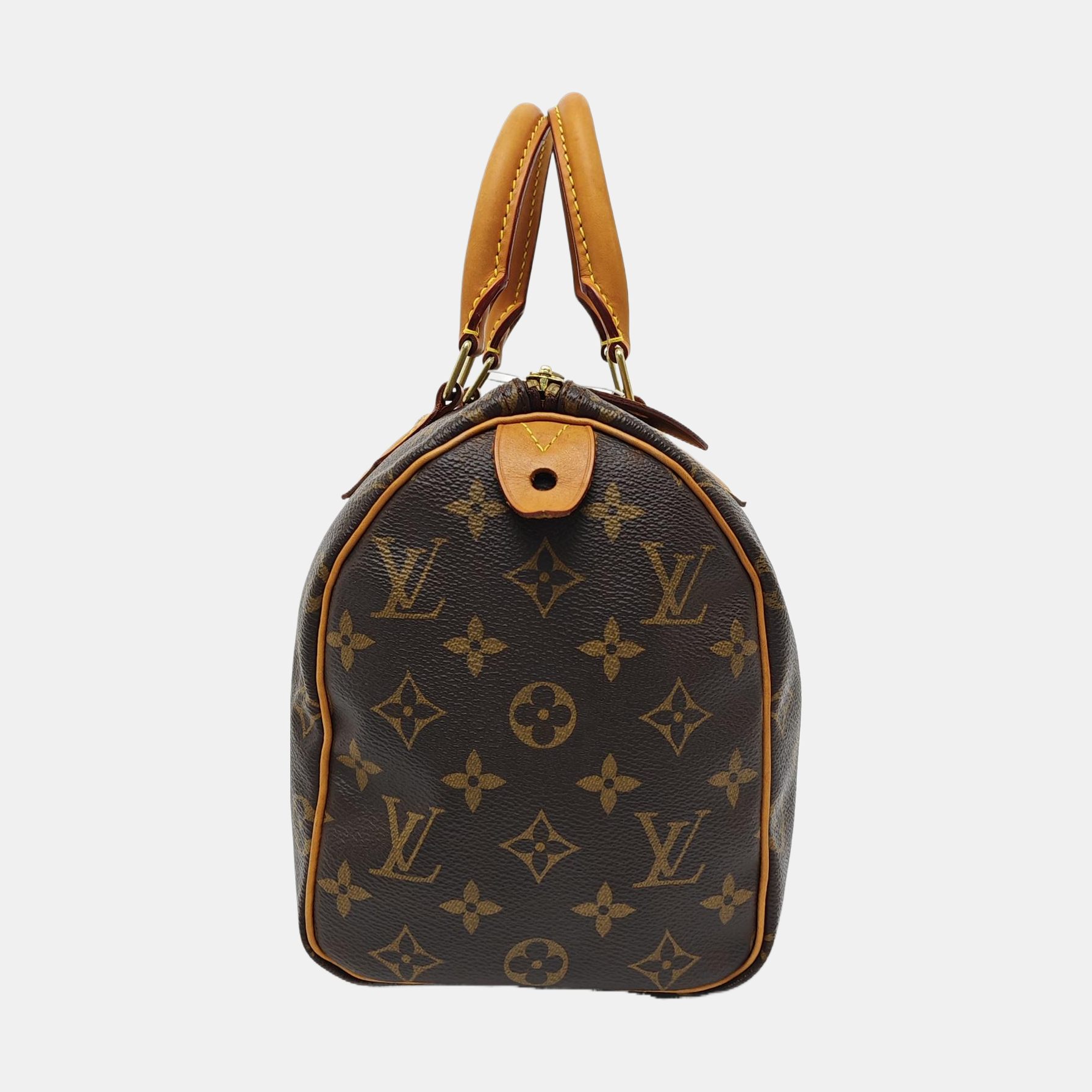 SPEEDY 25 Monogram Coated Canvas Brown