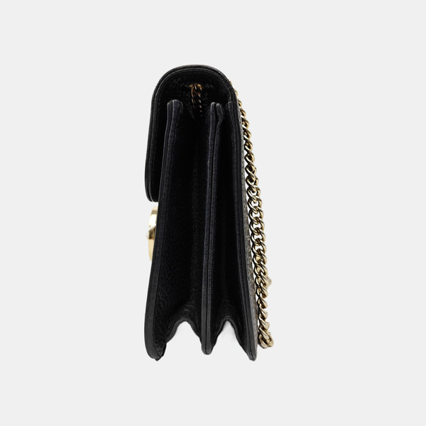 Interlocking G Small Calfskin Black