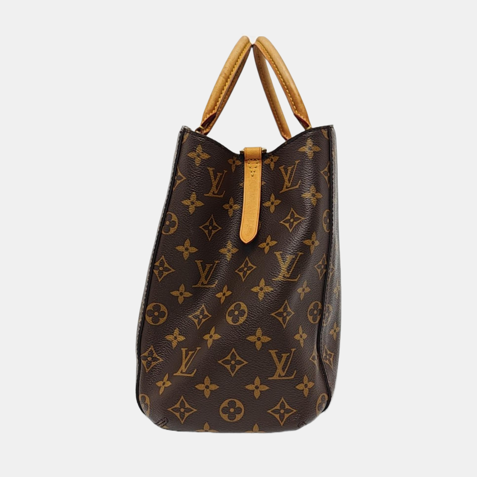 MONTAIGNE GM Monogram Coated Canvas Brown
