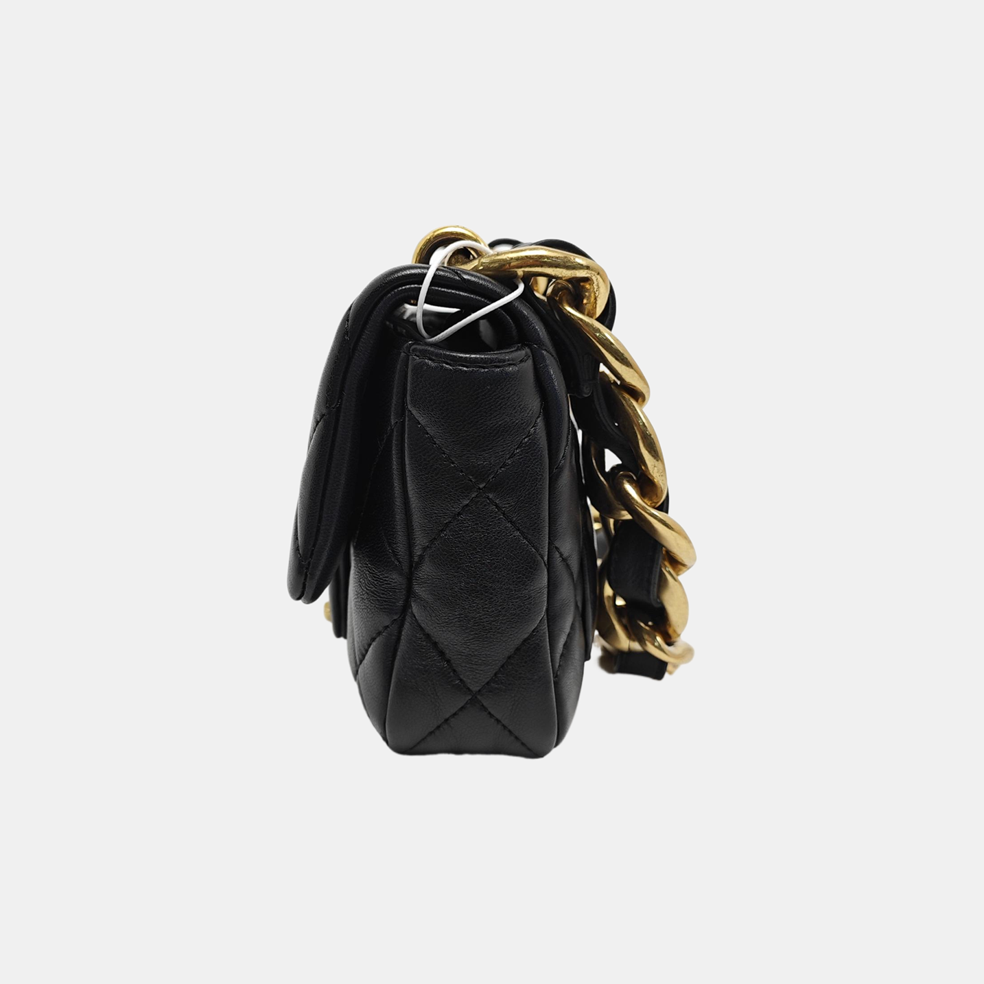 Authenticated pre-owned  CLASSIC FLAP Mini Quilted Lambskin Black - Shoulder Bag at Looply