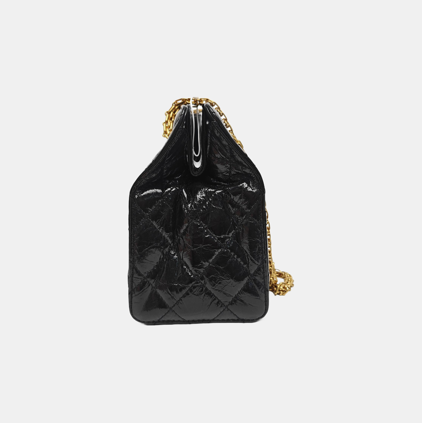 Quilted Calfskin Shoulder Bag Black