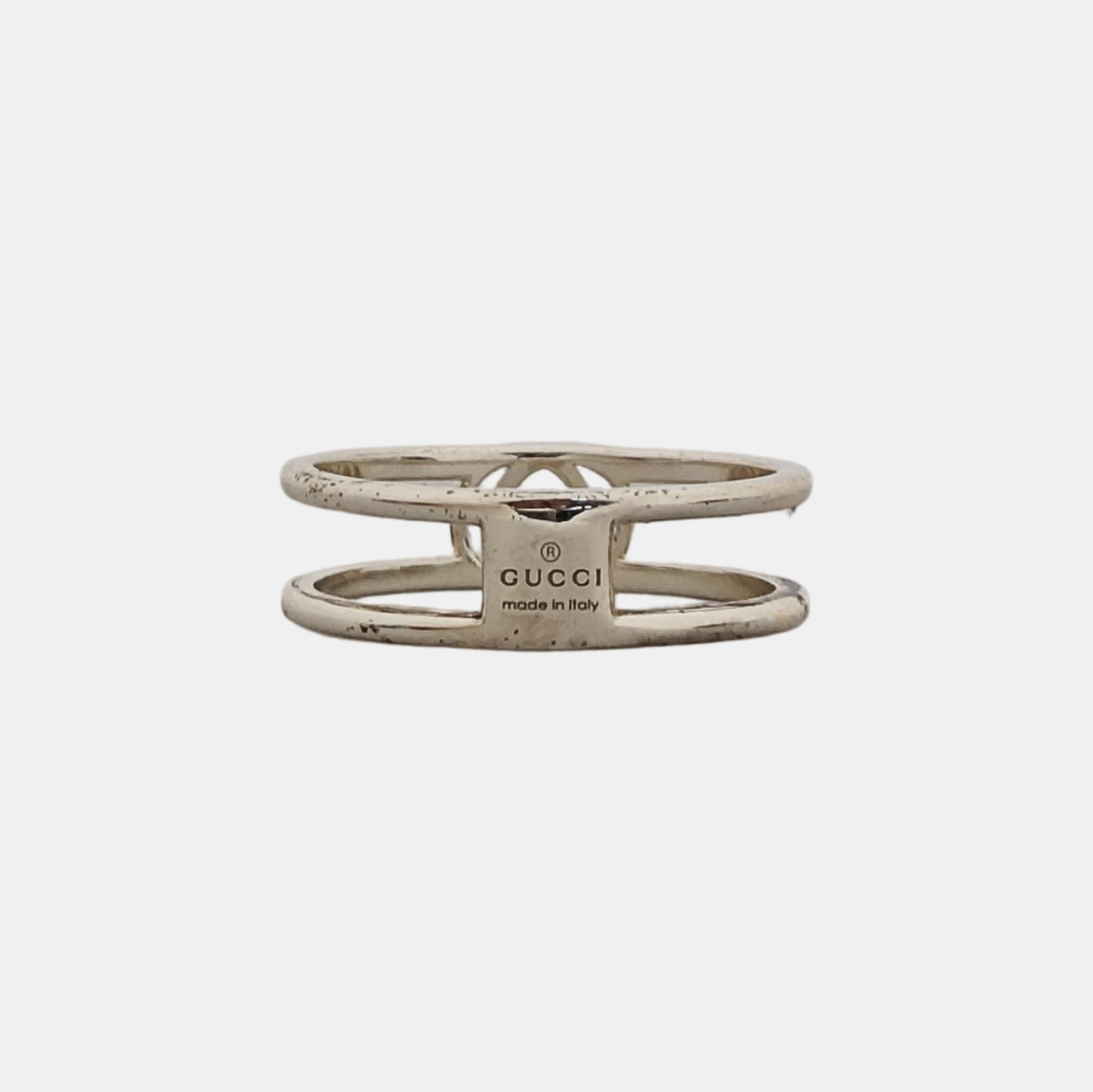 Interlocking G 925 Sterling Silver Ring EU 54
