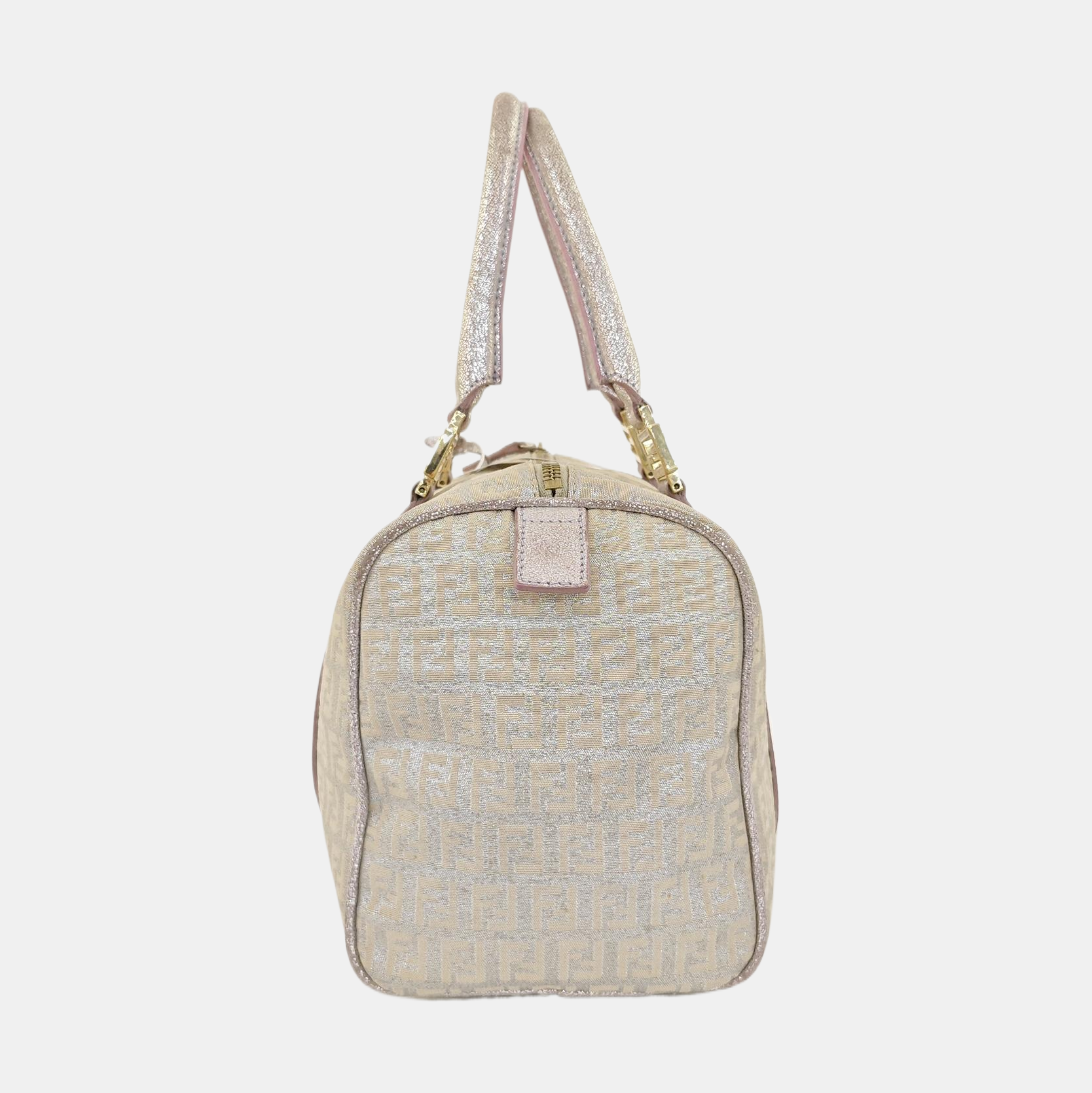 Canvas Top Handle Bag White