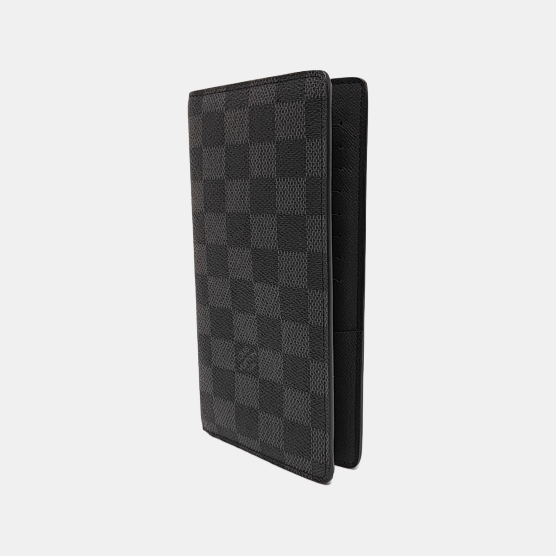 BRAZZA Damier Graphite Coated Canvas Black Wallet