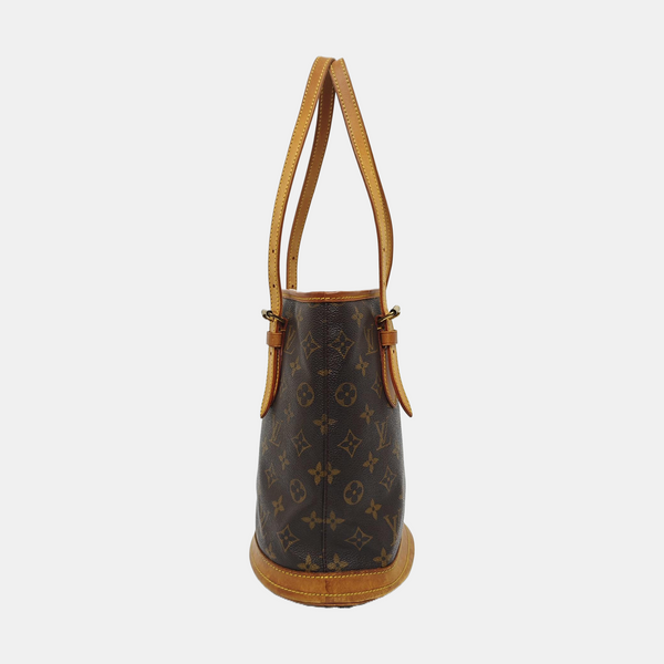 BUCKET PM Monogram Coated Canvas Brown