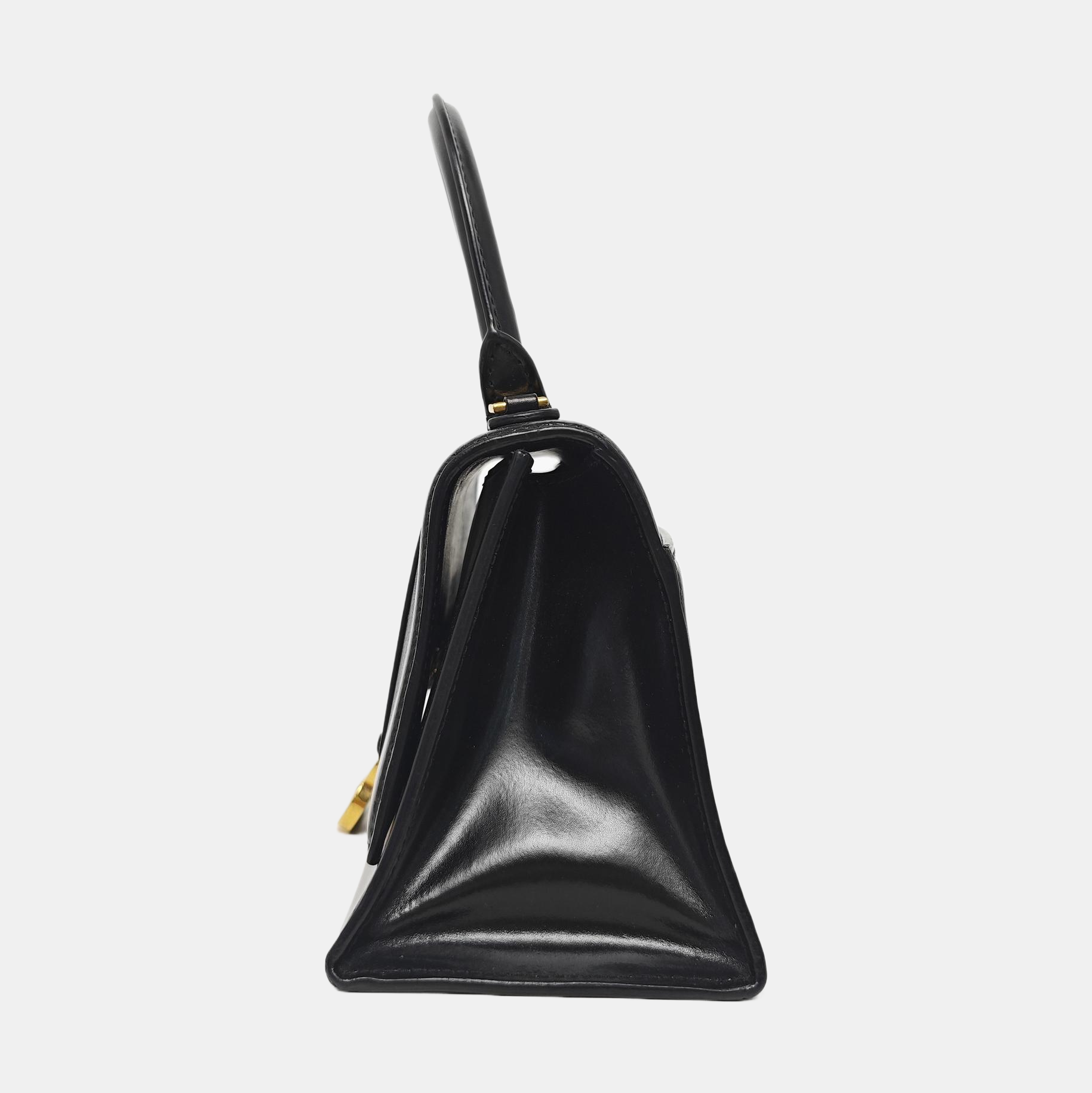 Hourglass S Calfskin Black
