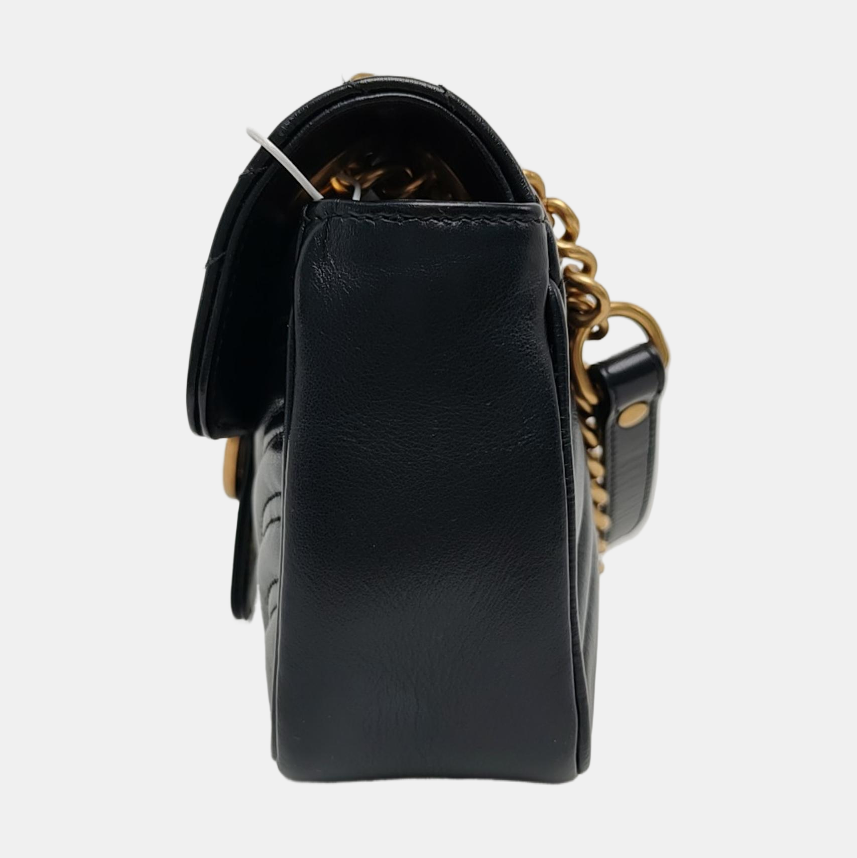 GG Marmont Small Quilted Calfskin Black