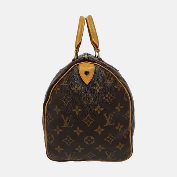 SPEEDY 30 Monogram Coated Canvas Brown
