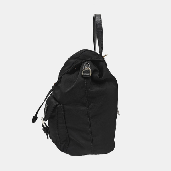 Nylon Shoulder Bag Mini Black