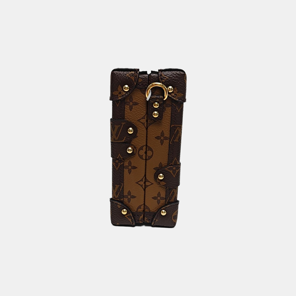 PETITE MALLE Monogram Coated Canvas Brown
