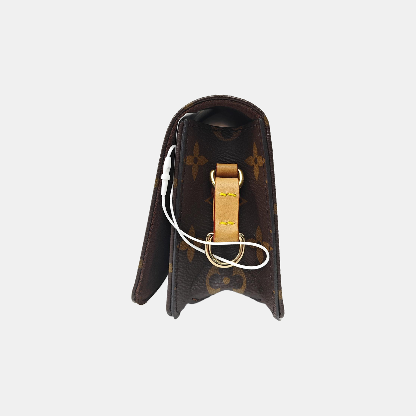 Lily Monogram Coated Canvas Brown