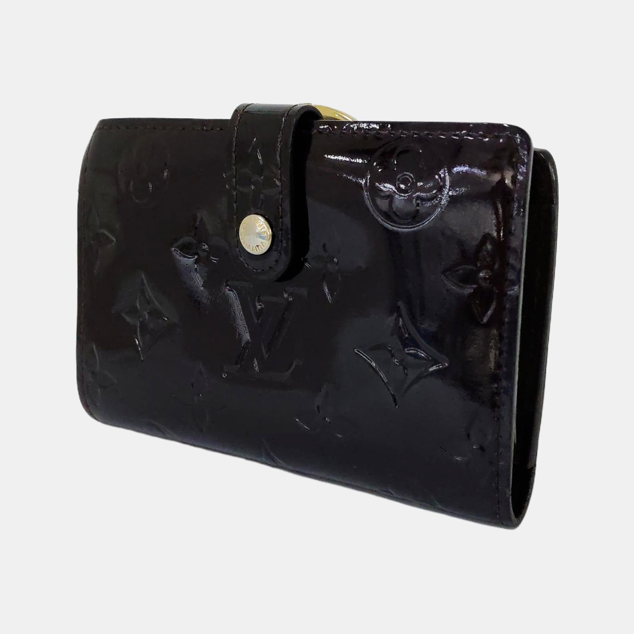 VIENNOIS Monogram Patent Leather Red Wallet