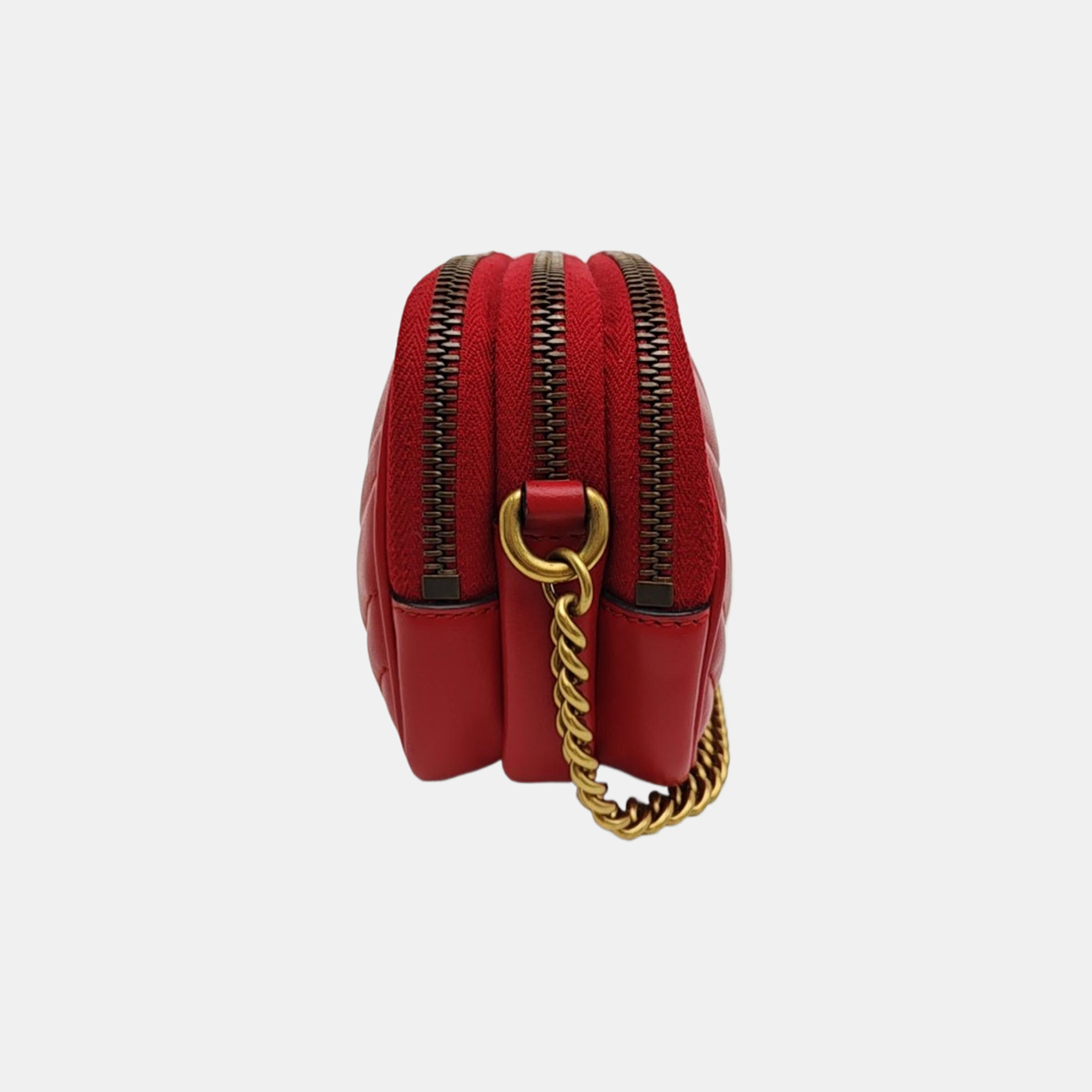 GG Marmont Mini Quilted Calfskin Red