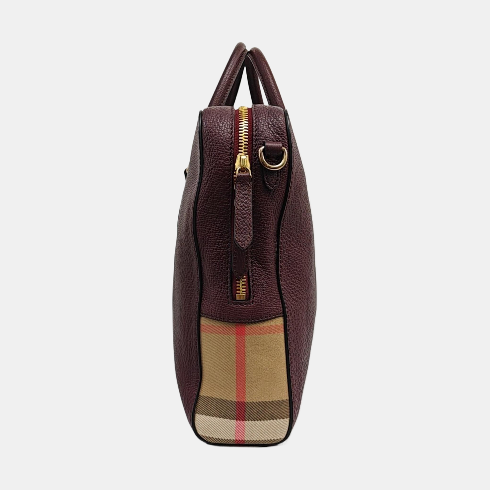 Calfskin Top Handle Bag Purple
