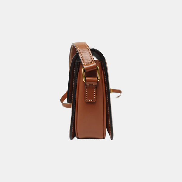 TRIOMPHE Small Coated Canvas Brown