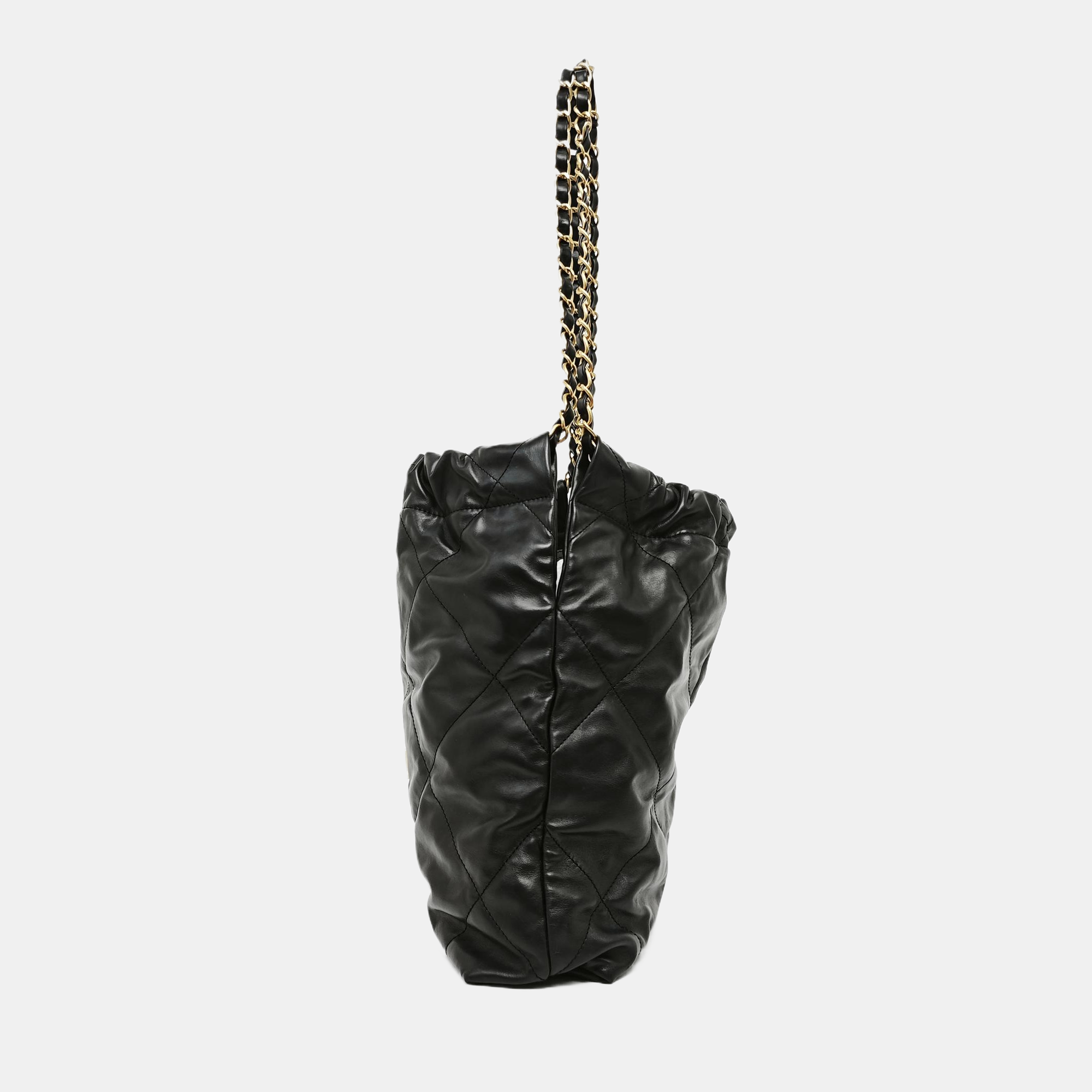 CHANEL 22 Small Quilted Calfskin Black